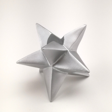 Stjerne lysestage Abi 6,5 cm - Sølvfarvet