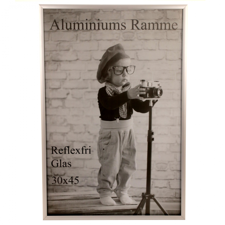 Aluminium Ramme - Mat Sølv - 30x45