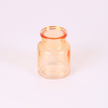 Glasflaske - 7 cm - Lys Orange