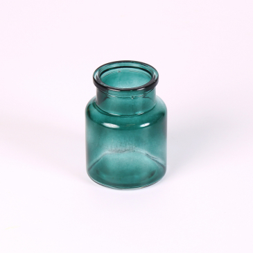 Glasflaske - 7 cm - Jadegrøn