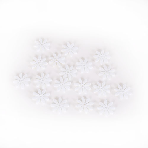 Billede af Blomster drys Daisy - 18 stk. Ø 2,5 cm - Hvid
