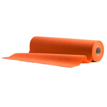 Orange airlaid bordløber - 24 meter