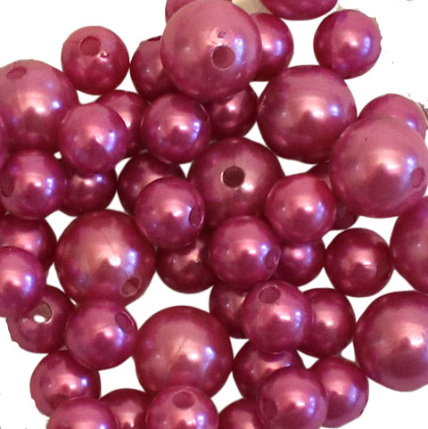 Lyserød Perlemix - 30 gram