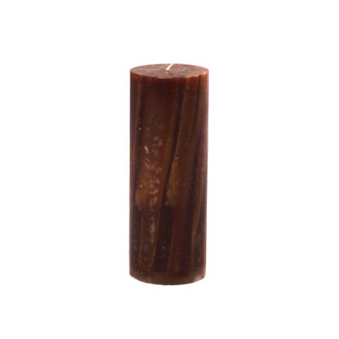 Brun marmor bloklys - Ø 6 x 16 cm