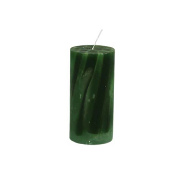 Marmor bloklys Mørkegrøn - Ø 6 x 13 cm