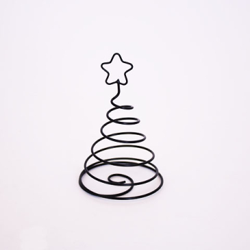 Juletræ - Teda A - Sort metal - Ø 8 x 15 cm