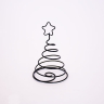 Juletræ - Teda A - Sort metal - Ø 8 x 15 cm