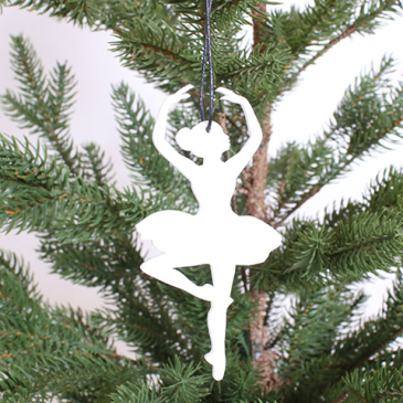 Columbine ophæng på juletræ - Ryborg - Hvid