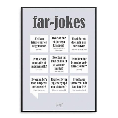Vores firma rent Mild Dialægt plakat - Far Jokes - A5 - 48.95 DKK - Restaurant 5