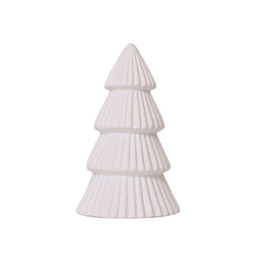 Juletræ Keramik - 13 cm - Hvid
