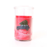 Julelys i glas - Rød- Bil - 10 cm
