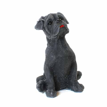 Figurlys Boxer hund- Grå- 14 cm