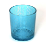 Fyrfadsstage glas Eva - H 8 cm - Turkis