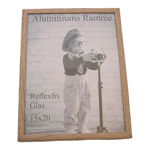 Se Aluminium Fotoramme - Brun - 15 x 20 hos Mystone