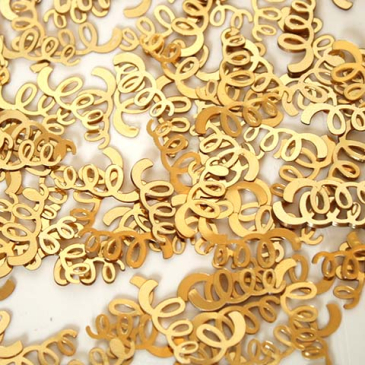 Konfetti Spiraler - Guldfarvede - 40 gram