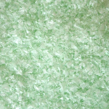Dekorations sne med glitter - Grøn - 1 liter