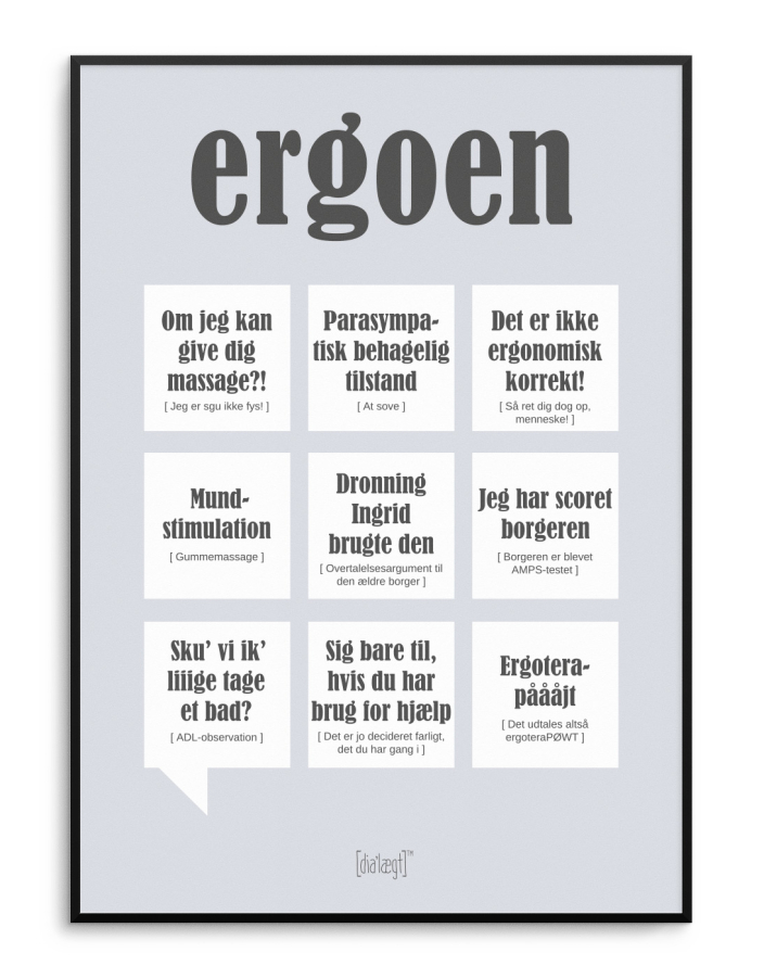 Dialægt plakat - Ergoen - A3