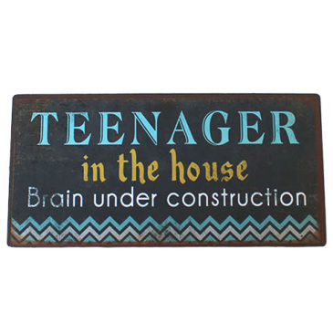 Magnet med tekst - H 10 x B 5 cm -Teenager