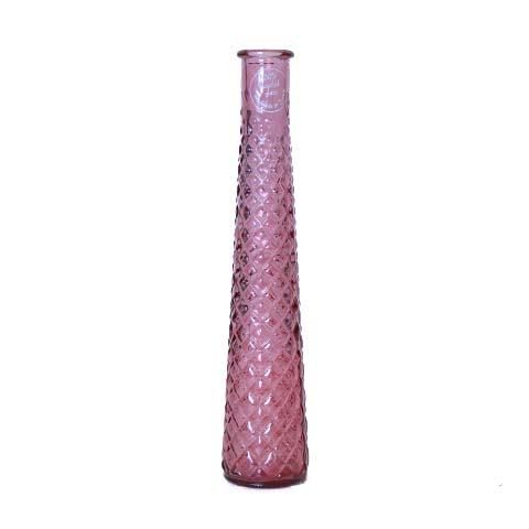 Flaskevase Pink - H 31 x Ø 6 cm