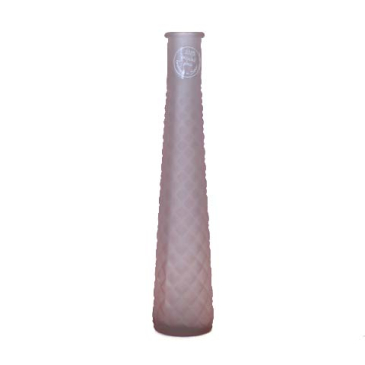 Flaskevase Pink mat - H 31 x Ø 6 cm