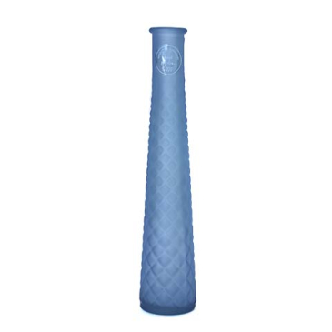 Flaskevase Blå Mat - H 31 x Ø 6 cm