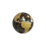 Globus dekorations kugle - Mat sort - Ø 10 cm