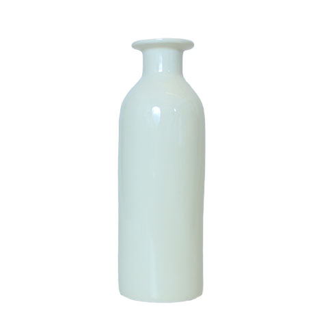 Keramik vase - 16,5 cm - Cremefarvet