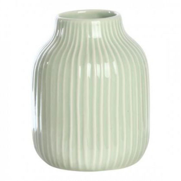 Porcelæns vase - Sart grøn - H 11,5 cm