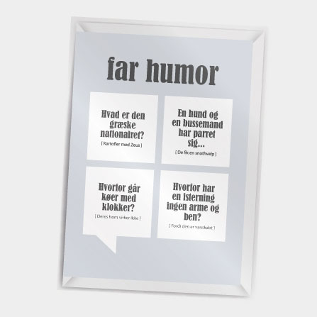 Dialægt- Kort med kuvert - Far humor- A7