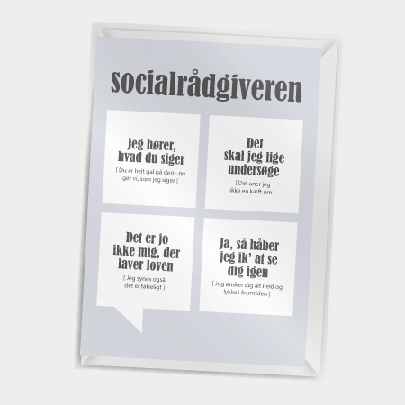 Dialægt- Kort med kuvert - Socialrådgiveren - A7
