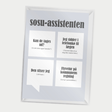 Dialægt- Kort med kuvert - SOSU-assistenten - A7