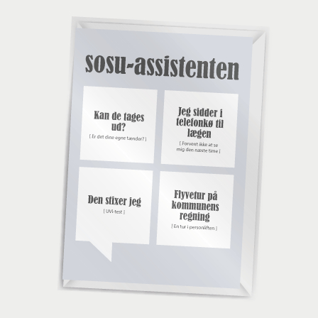 10: Dialægt- Kort med kuvert - SOSU-assistenten - A7