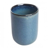 Keramik krus - H 11 cm - Blå