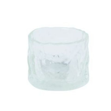 Fyrfadsstage glas Rio - Klar - H 6 cm