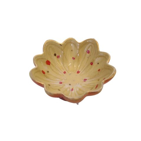 Keramik skål - Nude/lyserød - H 3 x Ø 9 cm