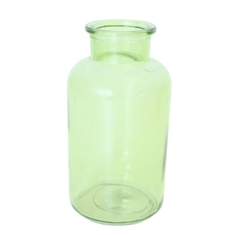 Glasvase -H 20 cm - Sart grøn