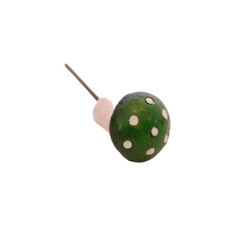 Svamp på tråd - Grøn - H 11 cm