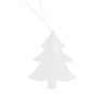Juletræ i papir - Hvid - H 8,5 cm
