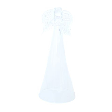 Engel i klart glas - D 7 x H 18 cm