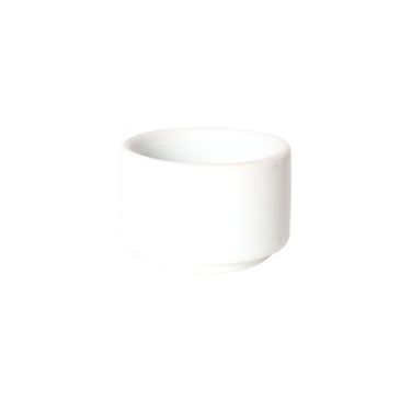 Fyrfadstage keramik - Hvid -Ø 5 cm