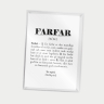 Kort med kuvert - Definition af Farfar - A7
