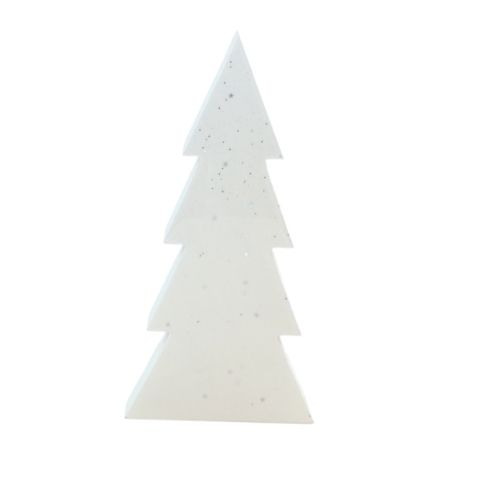 Juletræ - Polyresin -Hvid- H 30 cm