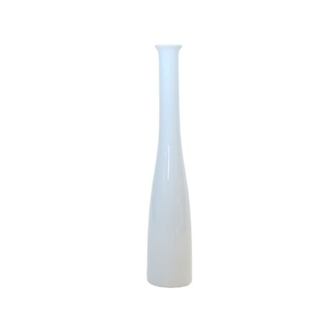 Keramikvase - Hvid - Ø 6 cm x H 32 cm