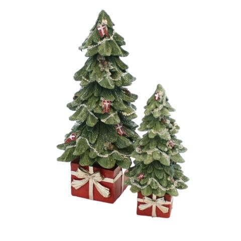 Juletræ på gave - Polyresin 
