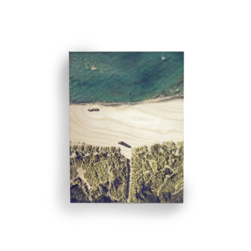 Træplakat - Finsk Birkefiner 40 x 30 cm - Stranden