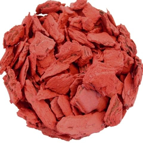 Billede af Bark til pynt - Bæger med 60 gram - Mørk rød