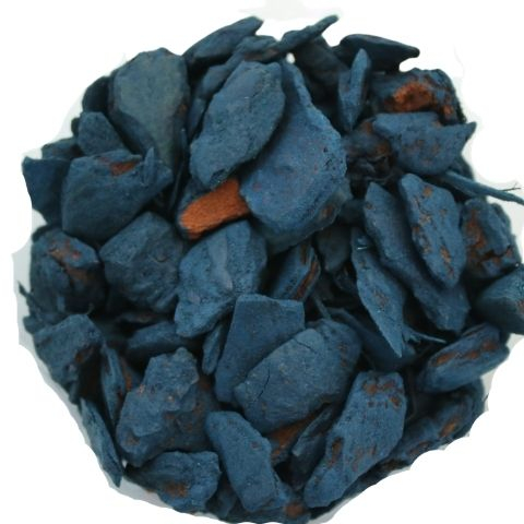 Bark til pynt - Bæger med 60 gram - Mørk blå