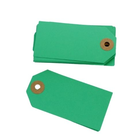 Manillamærker - Grøn - 4 x 8 cm - 20 stk