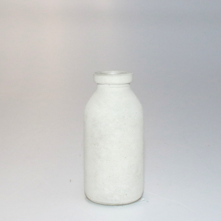 Lille vase i frosted Hvid glas - 10 cm
