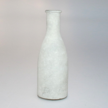 Vase - Frostet glas - Hvid - 18 cm